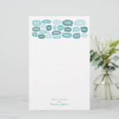 Veel Bedankt dank u briefpapier (Staand voorkant)