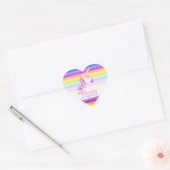 Veel bedankt eenhoorn regenboog partij stickers (Envelop)