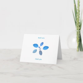 Veel Bedankt in Blauw Hartelijk dank