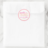 Veel Bedankt labels (heet roze / Sinaasappel) (Tas)