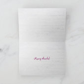 Veel Bedankt op roze gingham (Binnen)