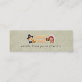 Veel Bedankt Pilgrim en Native Grateful Samen Mini Visitekaartje (Achterkant)