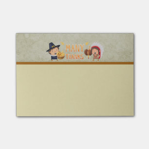 Veel Bedankt Pilgrim en Native Grateful Samen Post-it® Notes