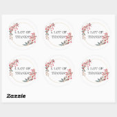 VEEL BEDANKT STICKER (Vel)