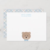 Veel Bedankt Teddy Bear Bedankt kaart (Voorkant / Achterkant)