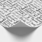 Veel Bedankt tekst op wit Cadeaupapier (Hoek)