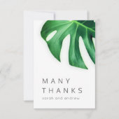 Veel Bedankt Tropisch palmblad minimalistisch (Voorkant)