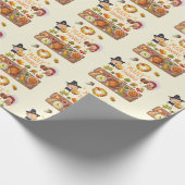 Veel Bedankt uit de pelgrim en de inheemse Thanksg Cadeaupapier (Hoek)