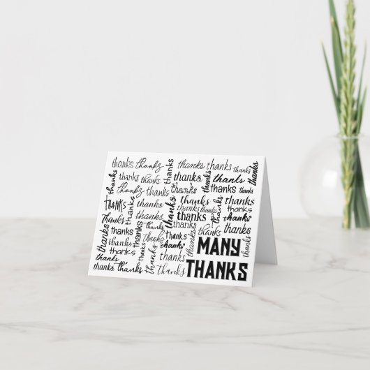 Veel BEDANKT Word Cloud (Voorkant)