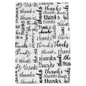 Veel Bedankt zwarte tekst op wit Medium Cadeauzakje (Achterkant)