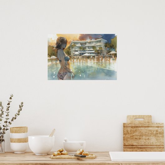 Veel benodigde downtime in de pool poster (Keuken)