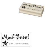 "Veel beter!" + Aangepaste instructeur naam Rubberstempel (Gestempeld)