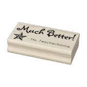 "Veel beter!" + Aangepaste instructeur naam Rubberstempel (Stempel)