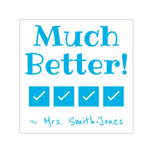 "Veel beter!" Commendement Rubber Stamp Zelfinktende Stempel