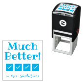 "Veel beter!" Commendement Rubber Stamp Zelfinktende Stempel (In situ)