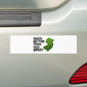 Veel beter dan oude Jersey Bumpersticker (Op auto)
