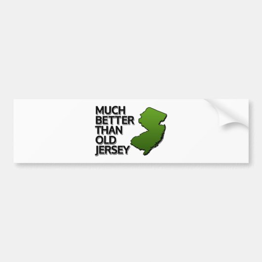 Veel beter dan oude Jersey Bumpersticker (Voorkant)