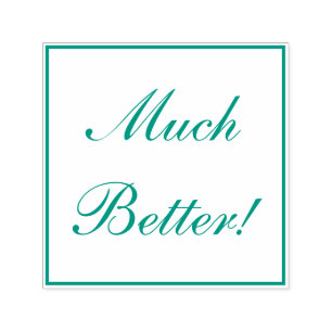 "Veel beter!" Feedback Stempel