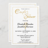 Veel Bijbeltekst Waters Elegante Gouden Koppel Sho Kaart (Voorkant / Achterkant)