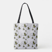Veel bijen Canvas tassen (Achterkant)
