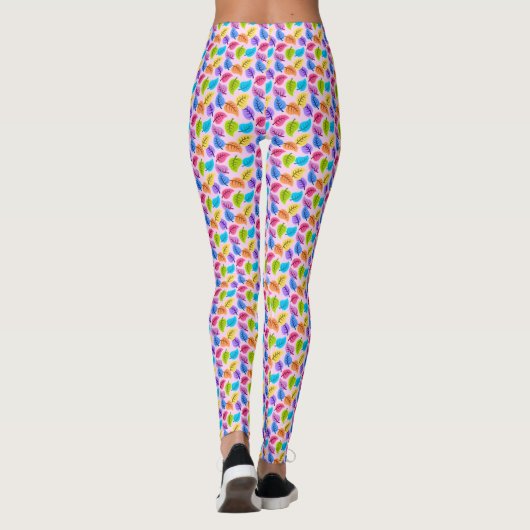 Veel bladeren! Spring Leaf Yoga Broek, Leggings (Achterkant)