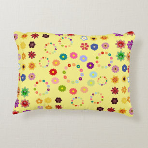 Veel bloemen accent kussen