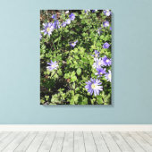 Veel bloemen canvas afdruk (Insitu (Houten vloer))