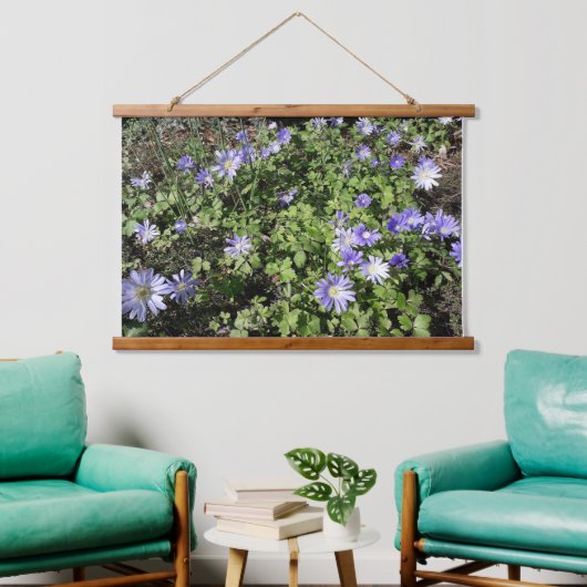 Veel bloemen hangend wandkleed (Woonkamer)