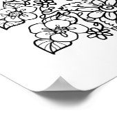 Veel bloemen in kleur poster (Hoek)