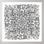 Veel bloemen in kleur poster (Voorkant)