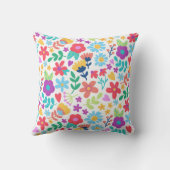 Veel Bloemen Print Moderne Gooi Kussen (Achterkant)
