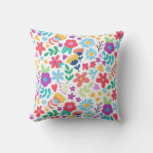Veel Bloemen Print Moderne Gooi Kussen (Voorkant)