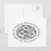 Veel bloesems Haiku-Briefkaart Briefkaart (Voorkant / Achterkant)