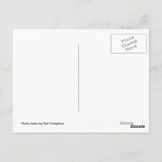 Veel bloesems Haiku-Briefkaart Briefkaart (Achterkant)