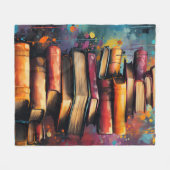 Veel boeken fleece deken (Voorkant (Horizontaal))
