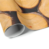 Veel bomen met hout en boomstammen rond het stamho cadeaupapier (Rol Hoek)