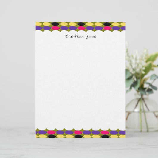 Veel  briefhoofd (Staand voorkant)