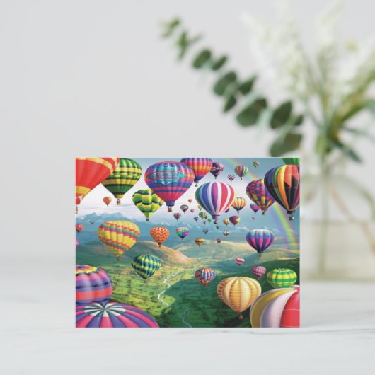 Veel Briefkaart van heteluchtballonnen (Staand voorkant)