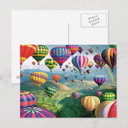 Veel Briefkaart van heteluchtballonnen (Voorkant / Achterkant)