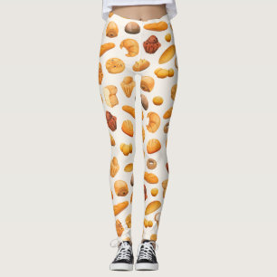 Veel brood, bakkerijproducten leggings
