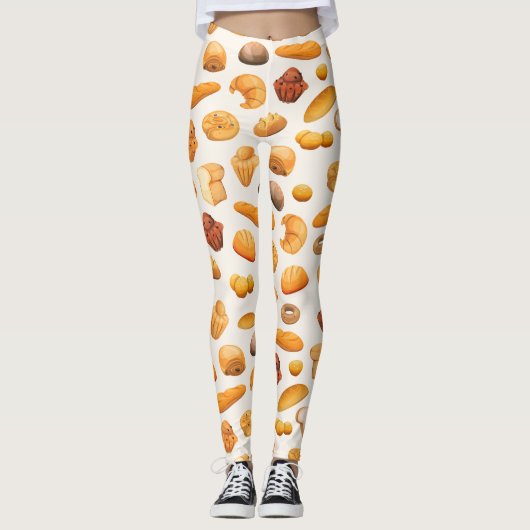 Veel brood, bakkerijproducten leggings (Voorkant)
