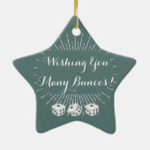 Veel Buncos verdienen Keramisch Ornament (Achterkant)