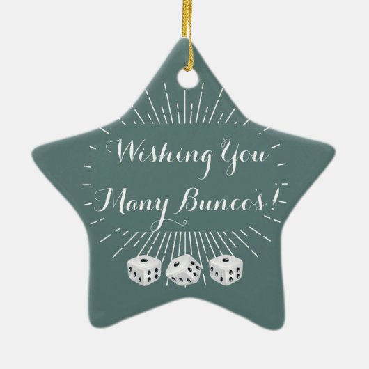 Veel Buncos verdienen Keramisch Ornament (Achterkant)