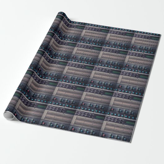 Veel Buttonnen Sound Mixer Studio Cadeaupapier (Uitgerold)