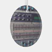 Veel Buttonnen Sound Mixer Studio Glas Ornament (Voorkant Rechts)