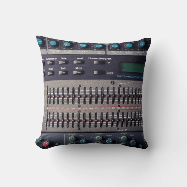 Veel Buttonnen Sound Mixer Studio Kussen (Voorkant)