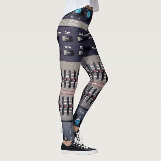 Veel Buttonnen Sound Mixer Studio Leggings (Rechts)