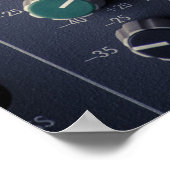 Veel Buttonnen Sound Mixer Studio Poster (Hoek)
