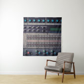 Veel Buttonnen Sound Mixer Studio Wandkleed (In situ)