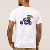 Veel Cartoon T-shirt met motorfiets (Achterkant)